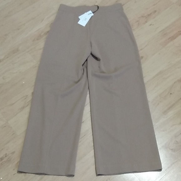 H Halston Wide Leg Trouser Pants Desert Camel M - Picture 10 of 14